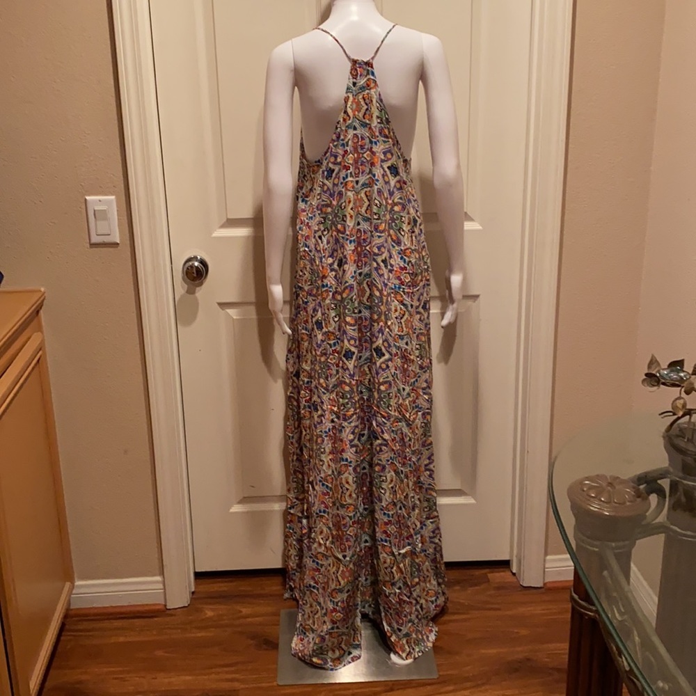 Goga resort wear multi print maxi dress. - Picture 5 of 5